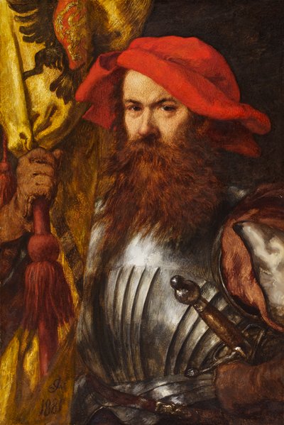 De vaandeldrager, 1881 door John Gilbert